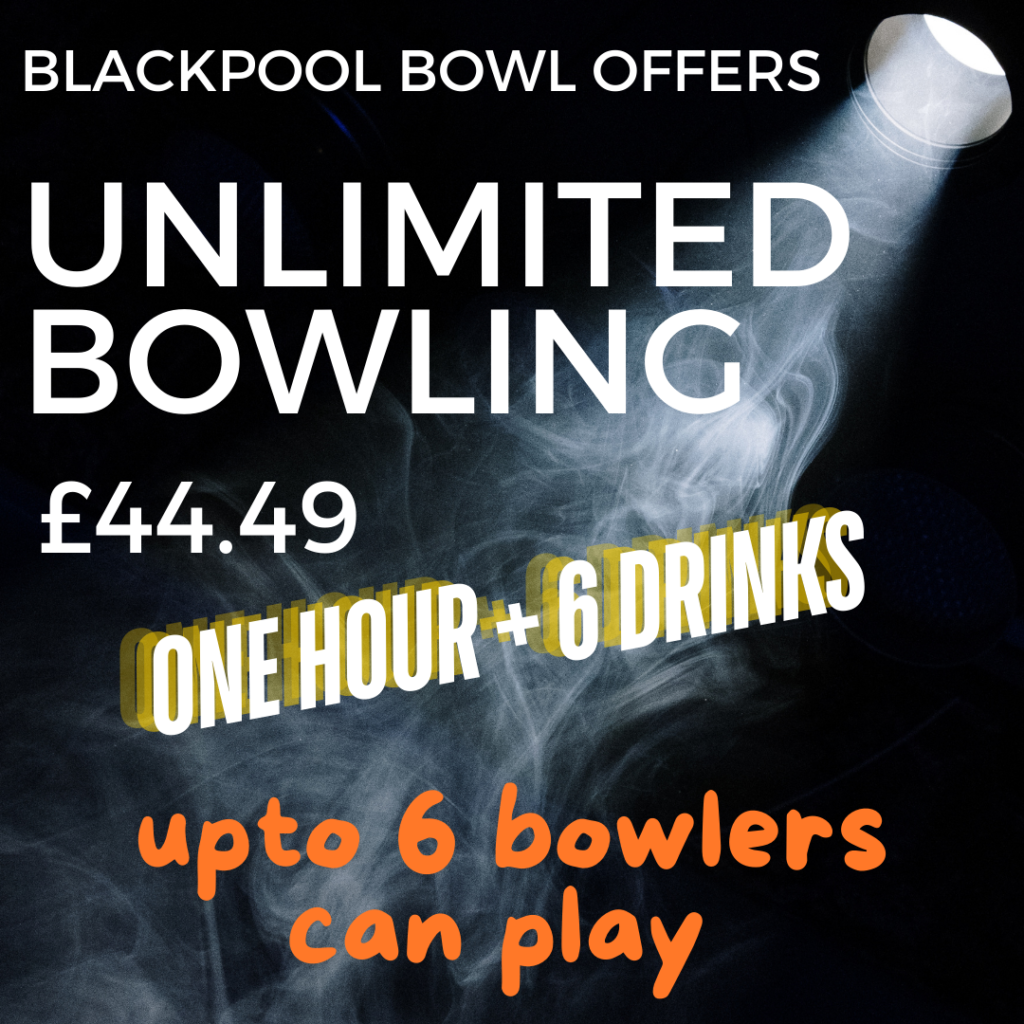 unlimited bowling for one hour plus 6 drinks